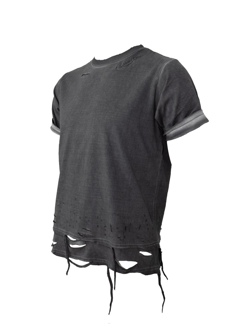 Rosen Kreuz】BOXY FIT LAYERED DAMAGE TEE | OUR BRAND,Rosen Kreuz