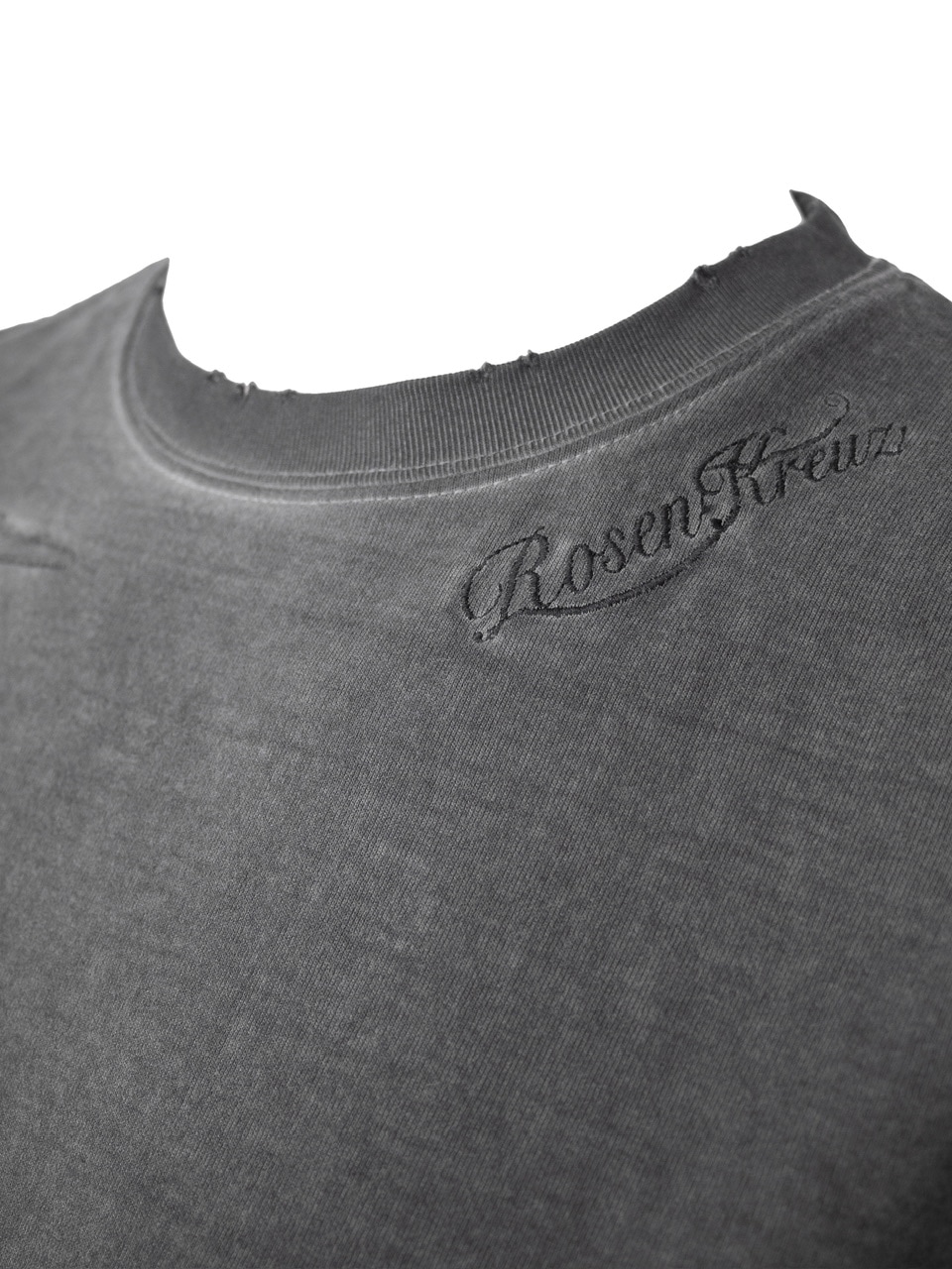 Rosen Kreuz】BOXY FIT LAYERED DAMAGE TEE | OUR BRAND,Rosen Kreuz