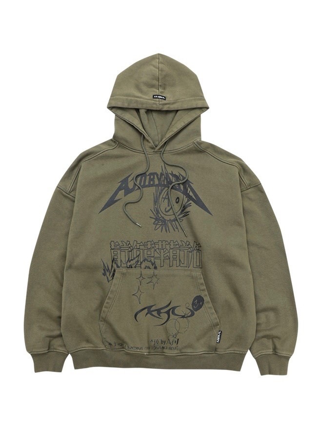 AJOBYAJO】AJOLICA Collage Hoodie | OUR BRAND,AJOBYAJO