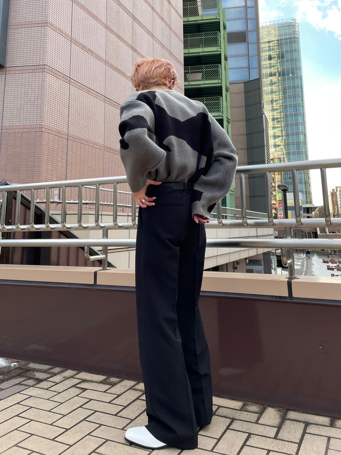 Chikashitsu +】simple slacks（スラックス）｜Chikashitsu +