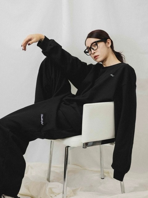 【Chikashitsu + ORIGINAL】loose logo sweat pants (3color)