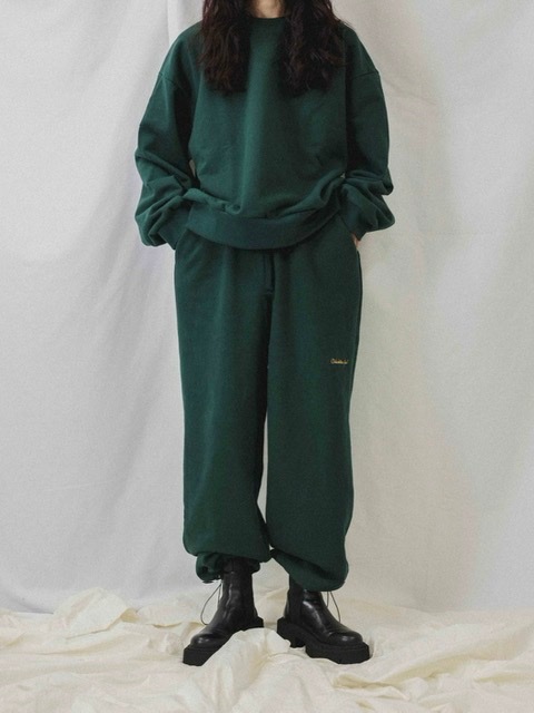 【Chikashitsu + ORIGINAL】loose logo sweat pants (3color)