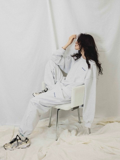 【Chikashitsu + ORIGINAL】loose logo sweat pants (3color)