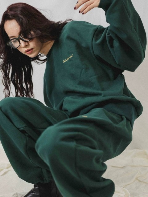 【Chikashitsu + ORIGINAL】loose logo sweat pants (3color)