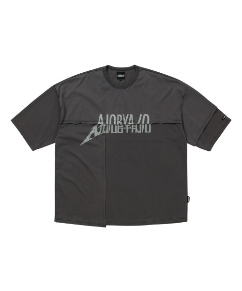 【AJO AJOBYAJO】25SS★ Tri Logo Mixed T-Shirt AJOBYAJO】Tri Logo Mixed Washed T-Shirt | OUR BRAND,AJOBYAJO