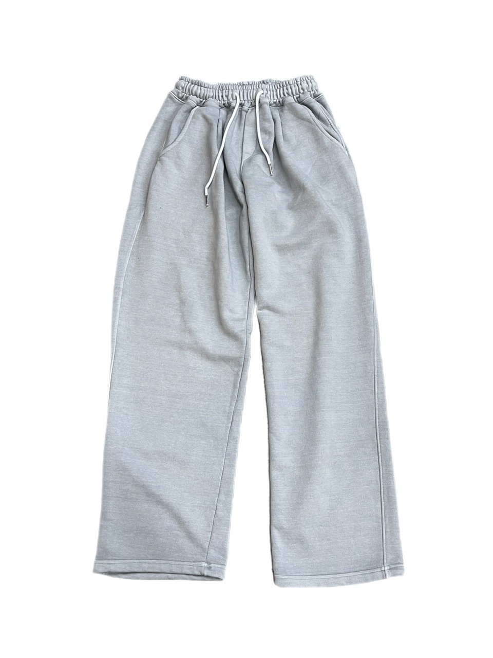 受注制【Chikashitsu +】unisex pigment wash string sweat pants (4color)