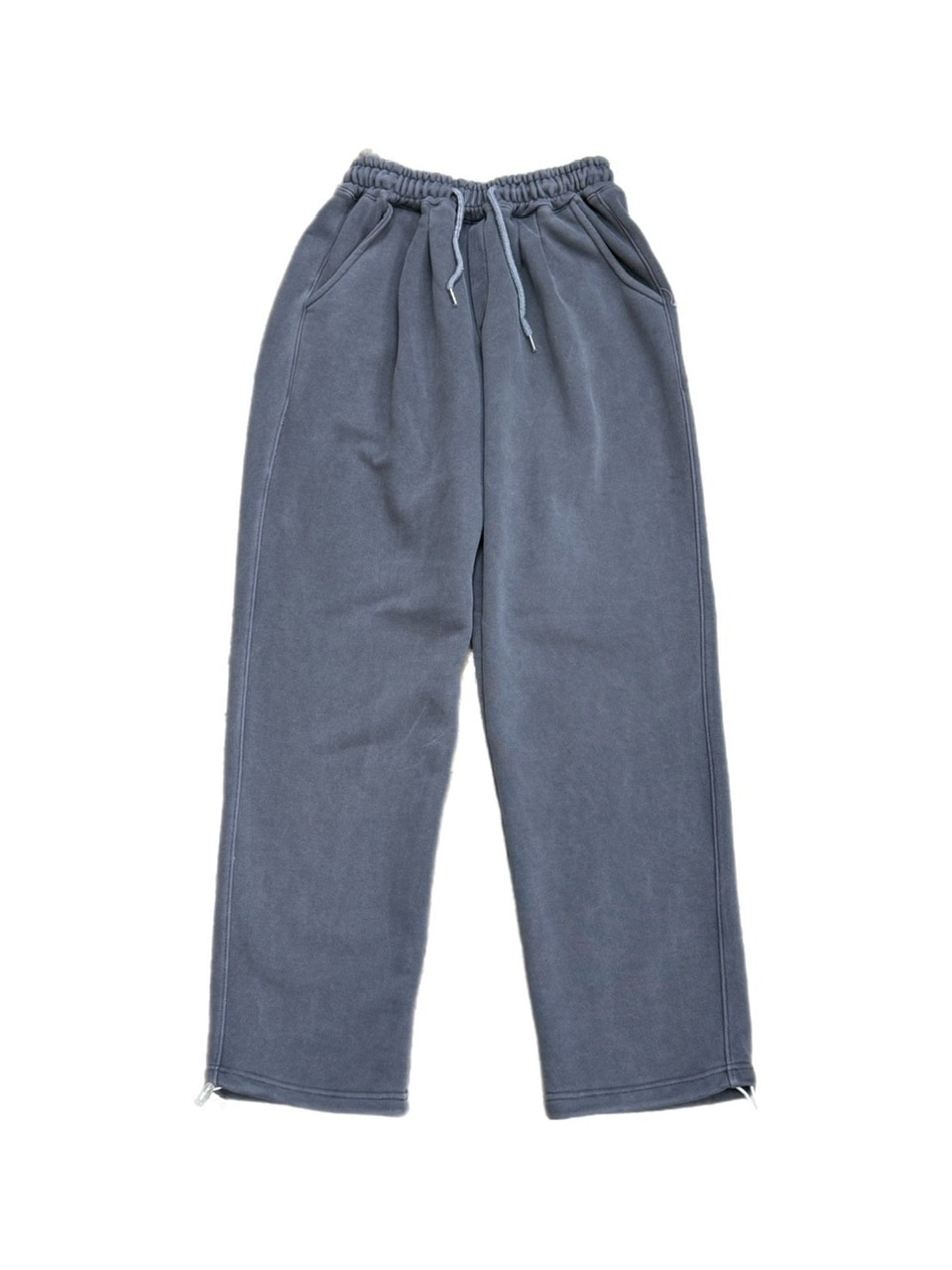 受注制【Chikashitsu +】unisex pigment wash string sweat pants (4color)