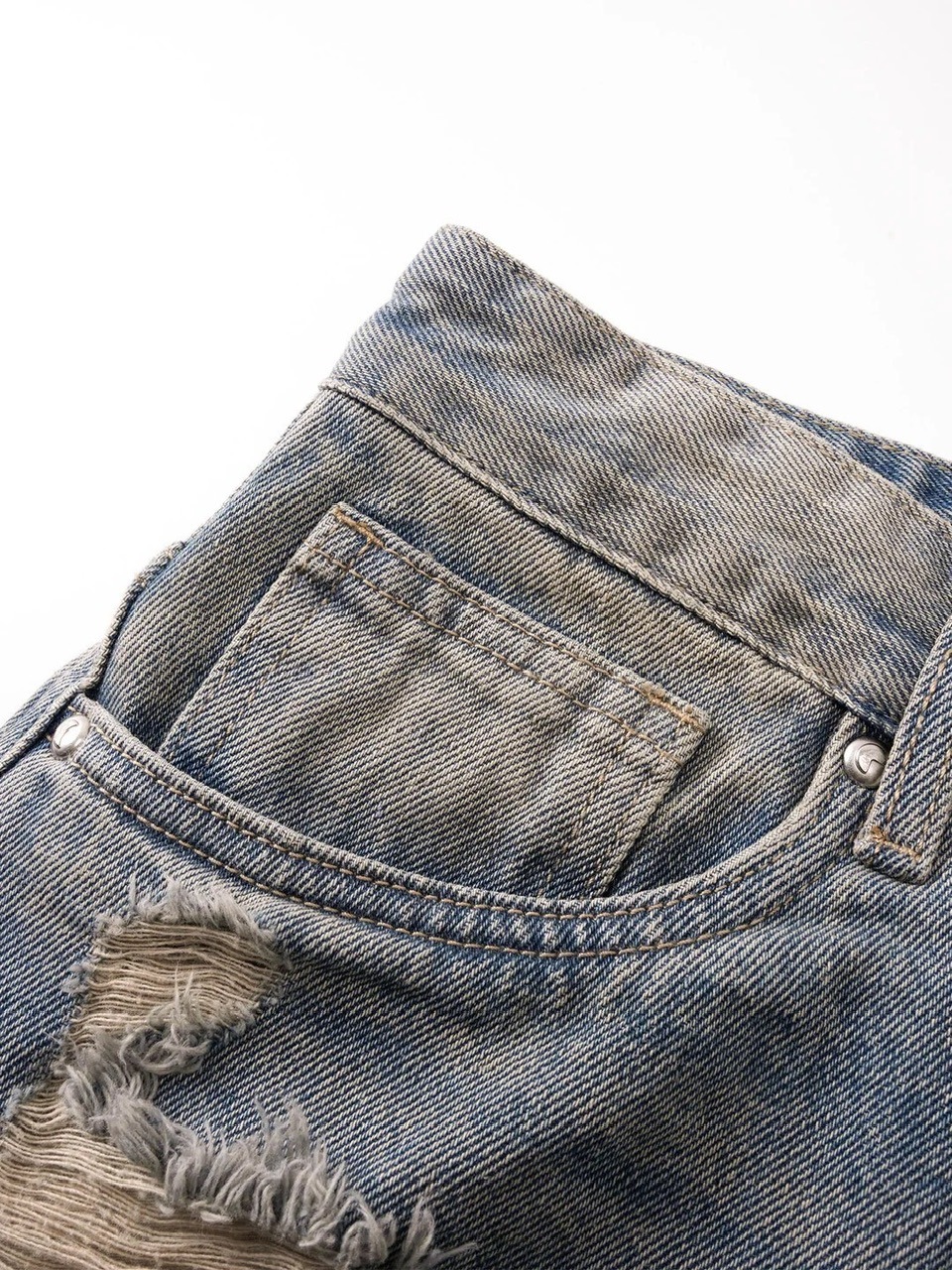 【The Boy Has No Patience】 デニム The Boy Has No Patience】LUMINOUS DAWN GRAFFITI JEANS / 【ザ