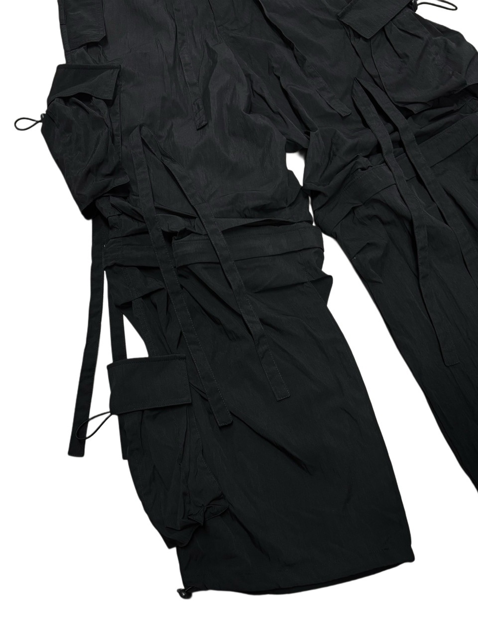 受注制【Never mind the XU】2way nylon cargo pants / 【ネバー
