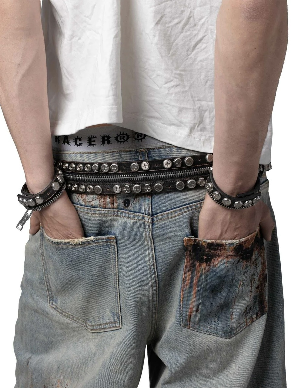 RACER WORLDWIDE】Split Button Belt | OUR BRAND,RACER WORLDWIDE