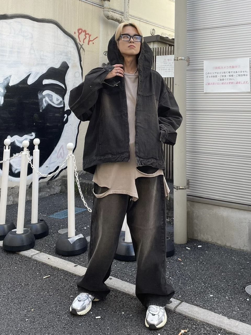 denim リメイク デニム xu dog y2k 受注制【Never mind the XU】setup denim pants (2color) | OUR