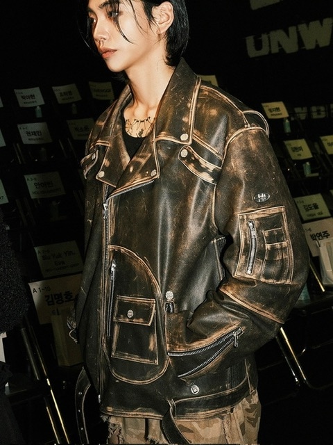 HOLY NUMBER 7】VINTAGE RIDER JACKET | OUR BRAND,HOLY NUMBER 7