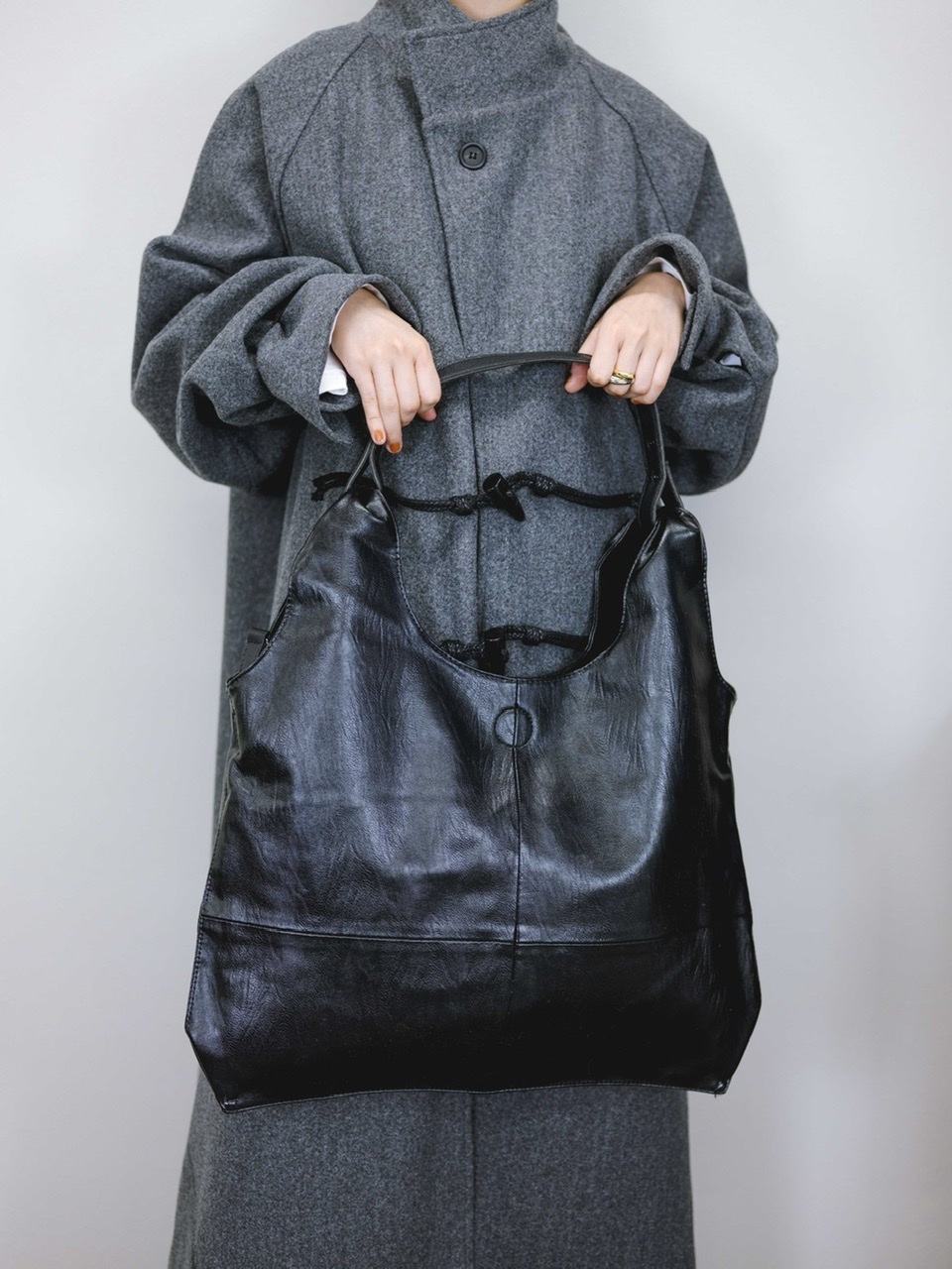 受注制【Chikashitsu +】2way leather bag