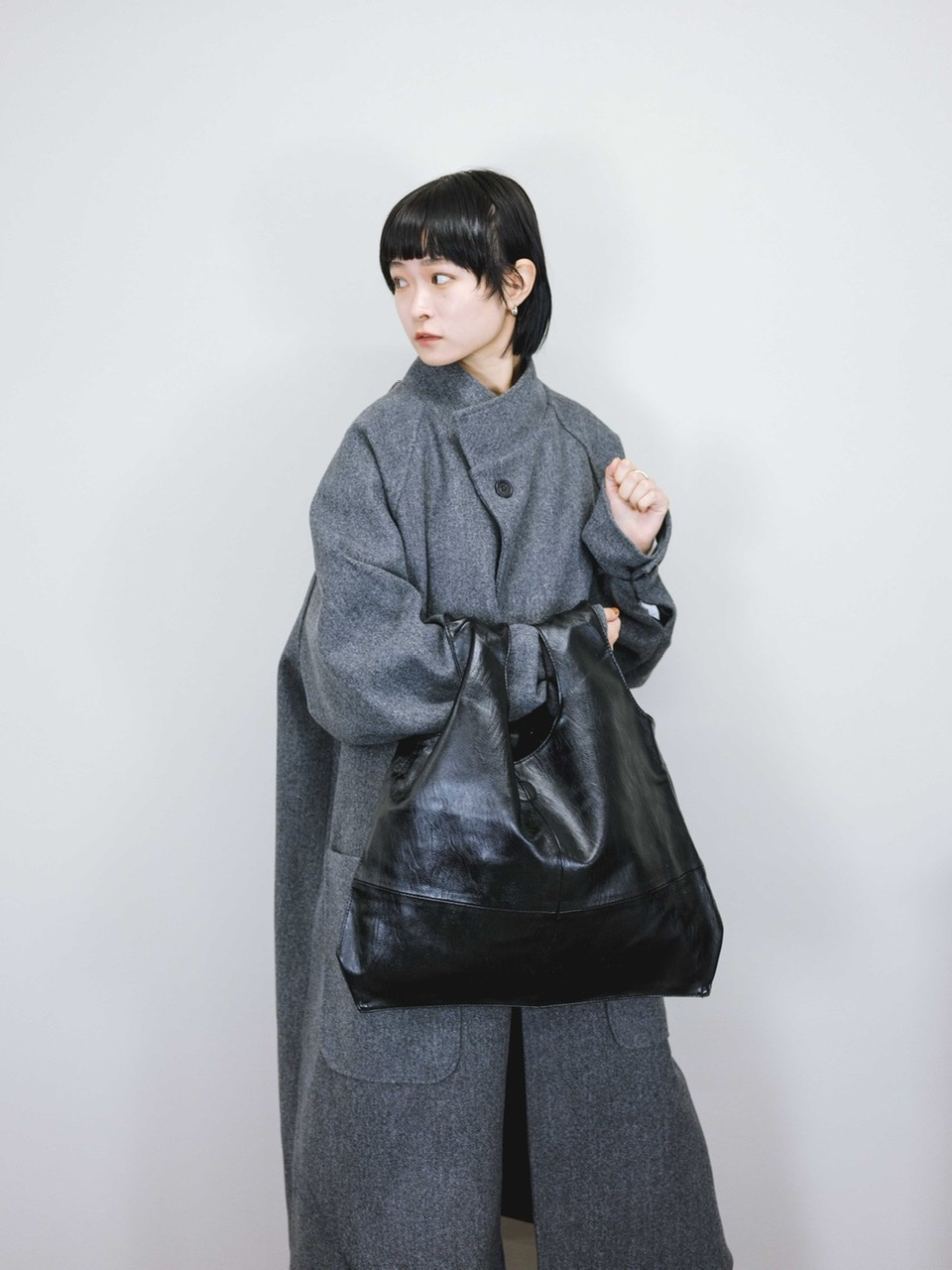 受注制【Chikashitsu +】2way leather bag | OUR BRAND,Chikashitsu +