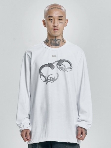 AJOBYAJO】Tribal AJO Handcuffs Long Sleeves T-Shirt | OUR