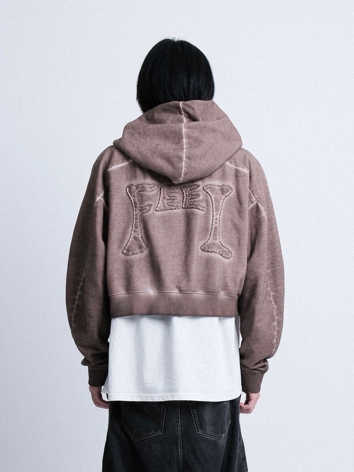 【I FEEL LUCKY】 PADDED TRACK HOOD ZIP UP O1CN01zj9Z4H1bfqMbuMt6l__41154