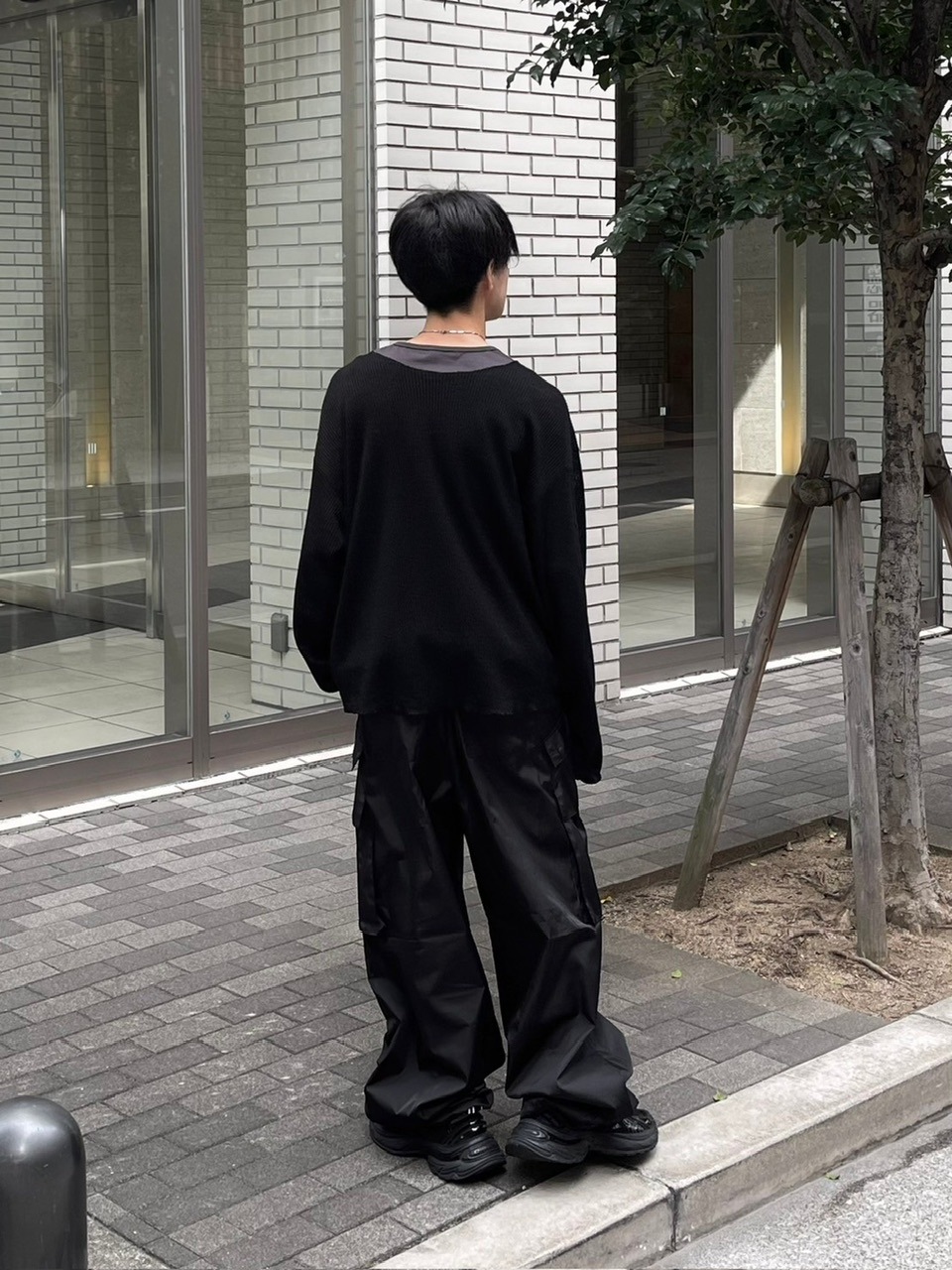 受注制【Chikashitsu +】wide neck light knit (4color) | OUR