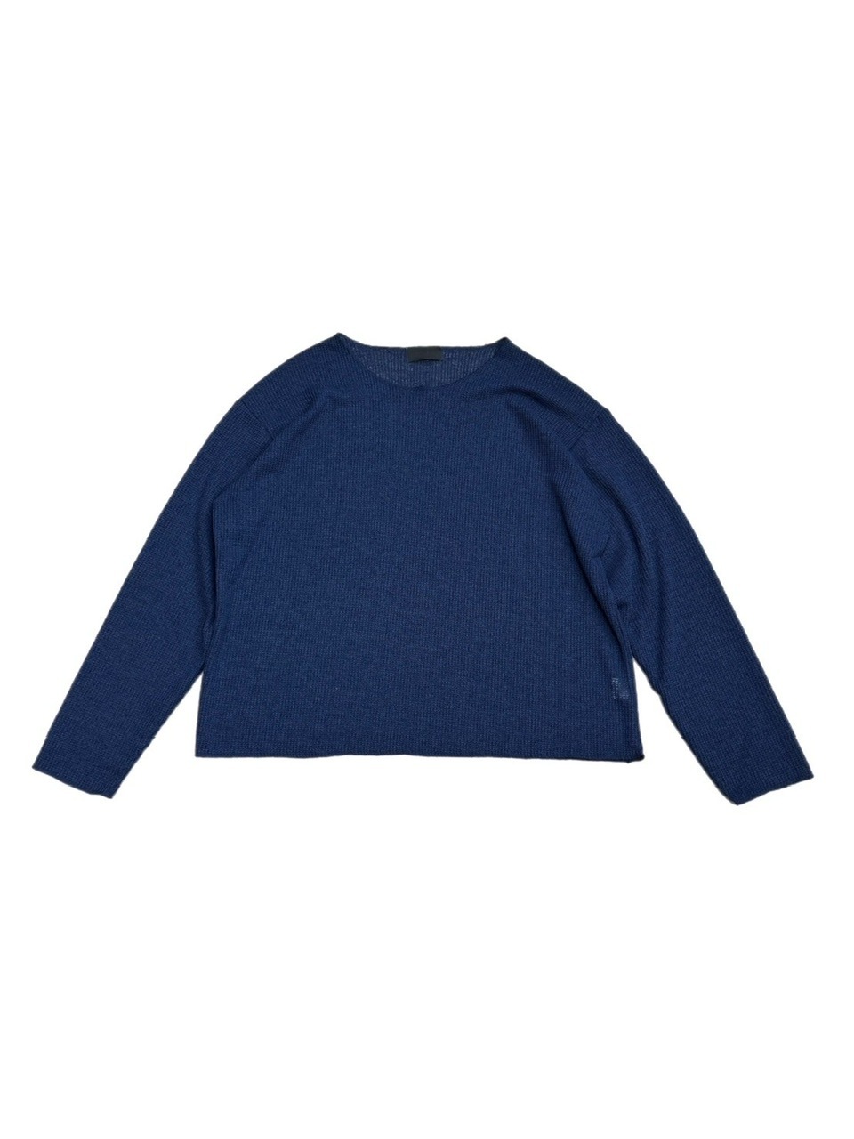 Chikashitsu + long sleeve【Free size】 受注制【Chikashitsu +】wide neck light knit (4color) | OUR