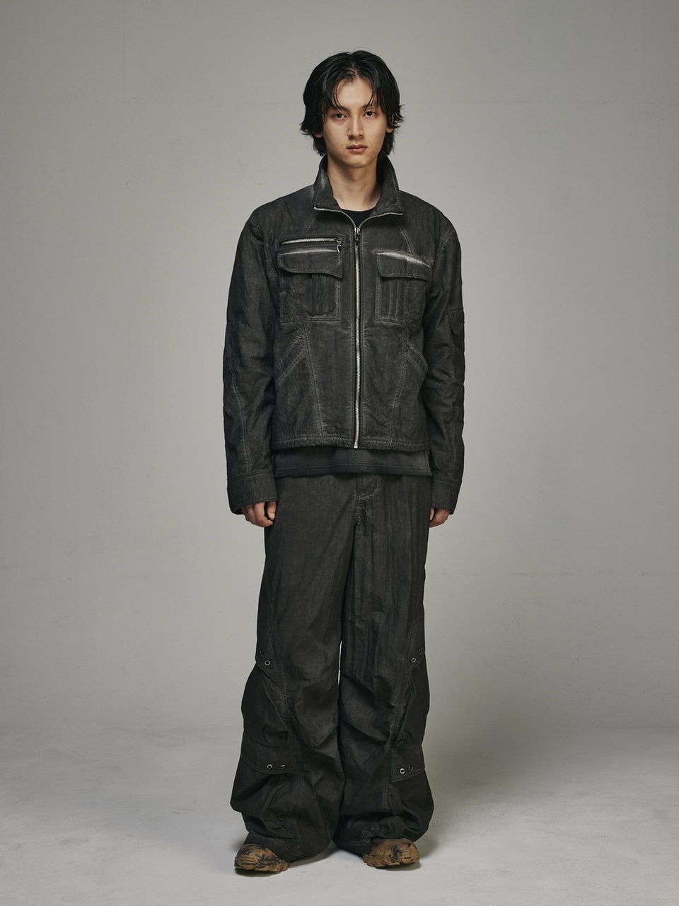 ジャケット・アウター BLR Dyed Multi-Pocket Nylon Work Jacket BLR BLUER】DYED MULTI-POCKET NYLON WORK JACKET | OUR BRAND,BLR