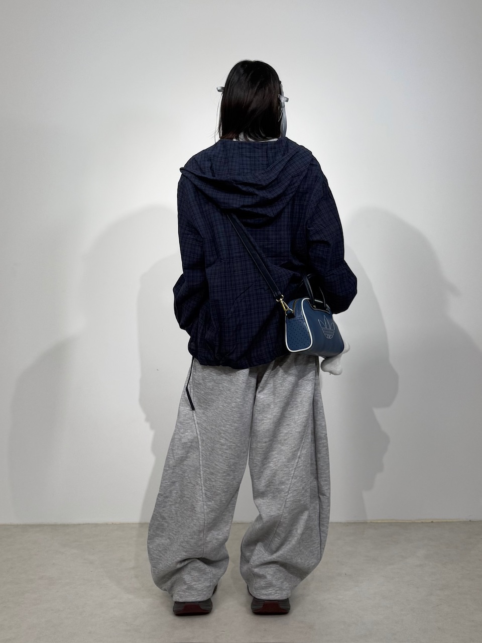 受注制【Nerd out XU】waist rope loose sweat pants (2color