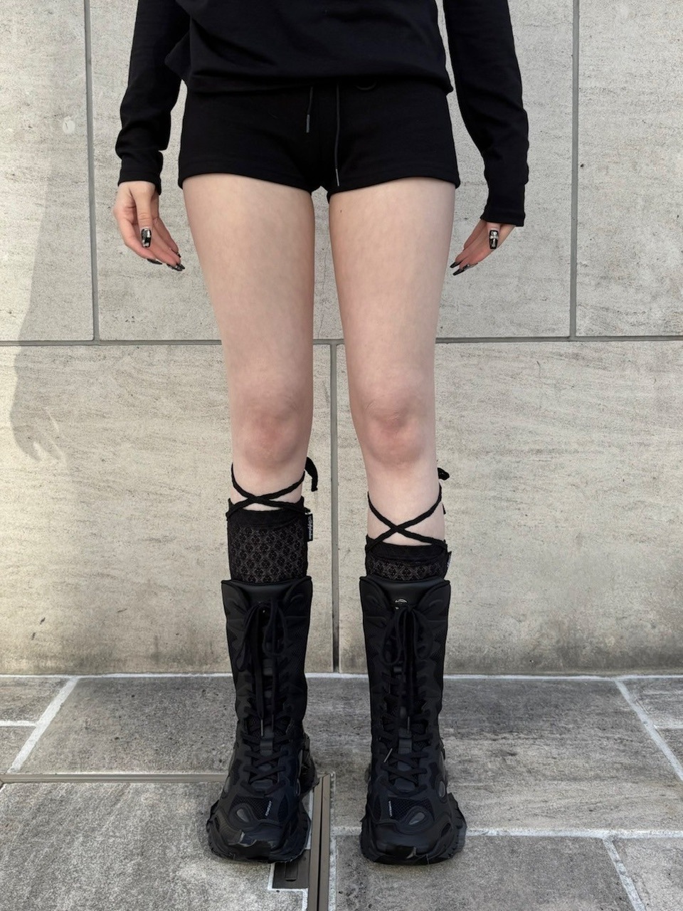 受注制【nmtc +】sweat mini shorts (2color)