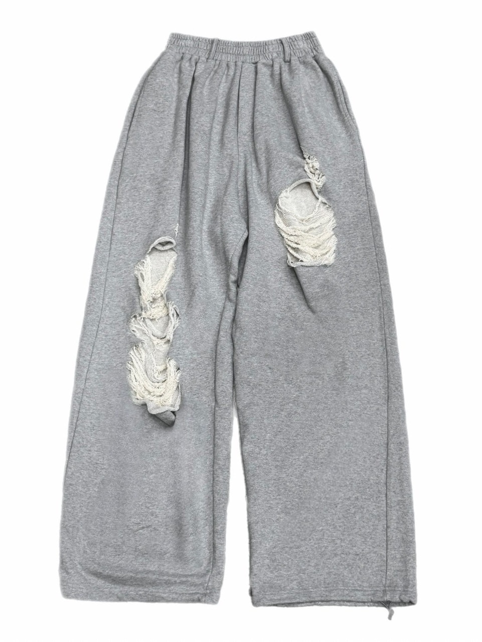 受注制【Chikashitsu +】full length crash sweat pants