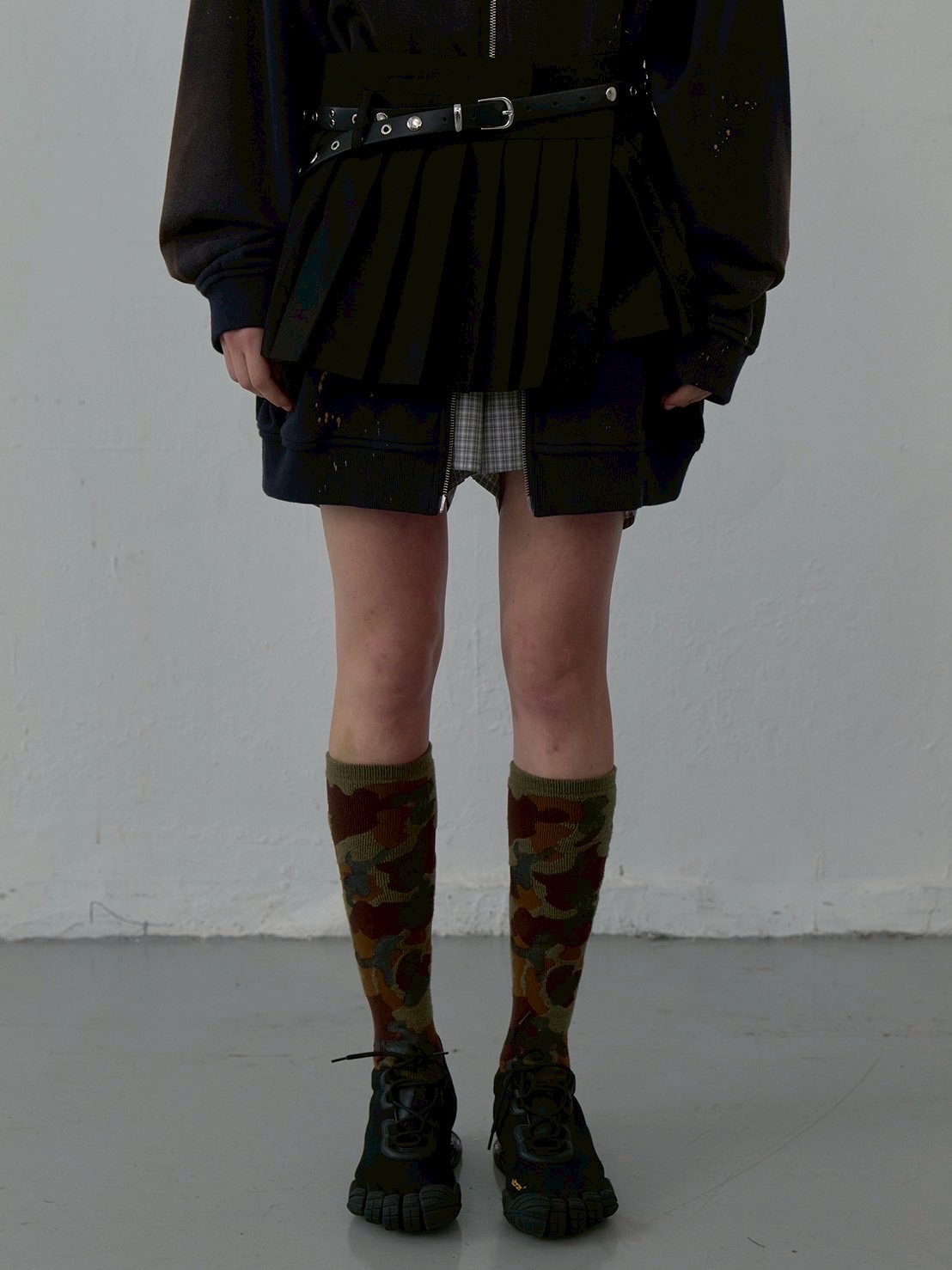 【LCDC】PLEATS DETAIL LAYERED SKIRT / 【エルシーディーシー・ティーエム】プレーツディティールレイヤードスカート