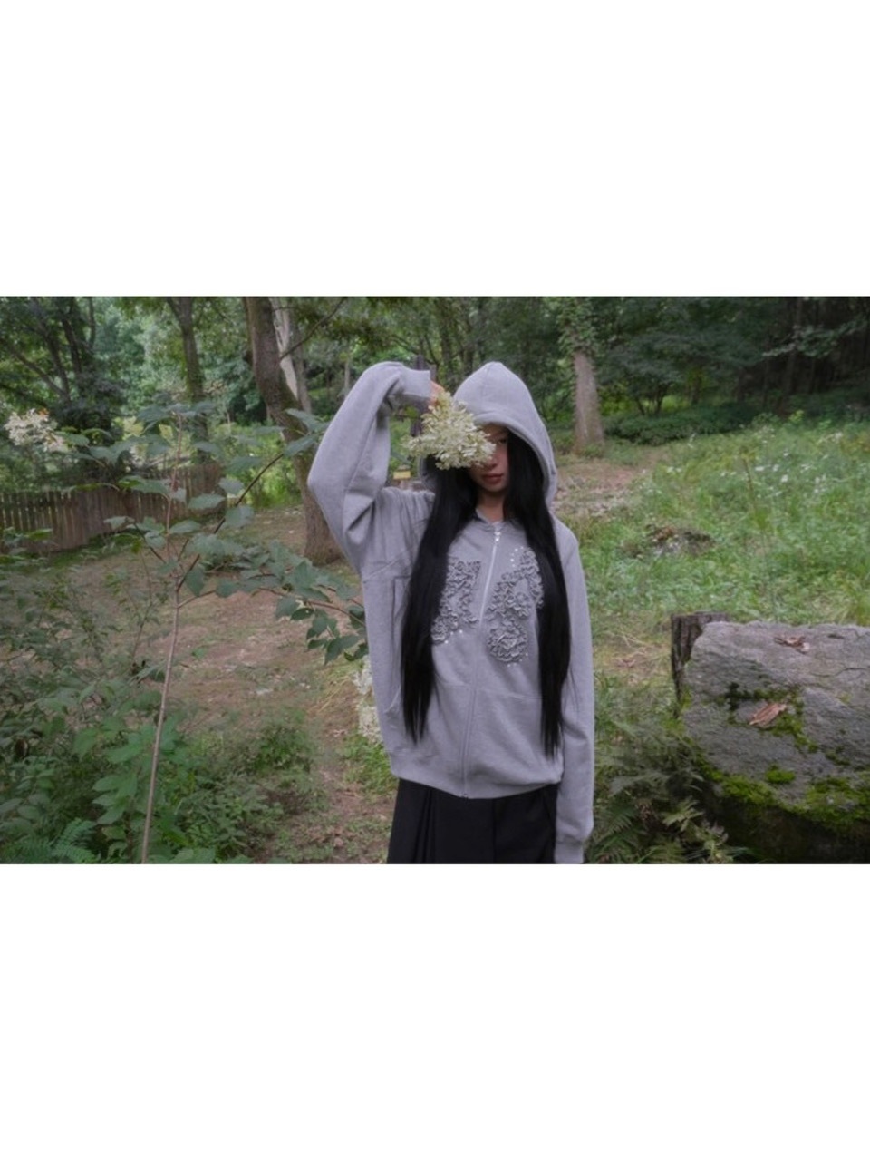 FLAREUP】Ruffle Zip Hoodie / 【フレアアップ】ラッフルジップアップ