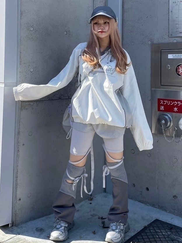 受注制【nmtc +】bi-color slit leg warmer (3color)