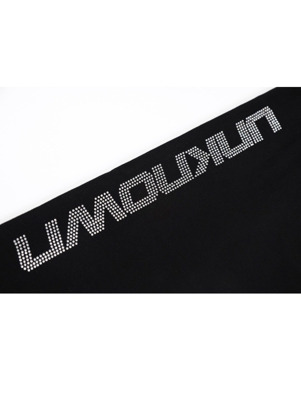 UNKNOWN アンノウン ☆ Signature Rhinestone Joggers ロゴ unknown】AW22 UNKNOWN SIGNATURE RHINESTONE LOGO JOGGERS 01