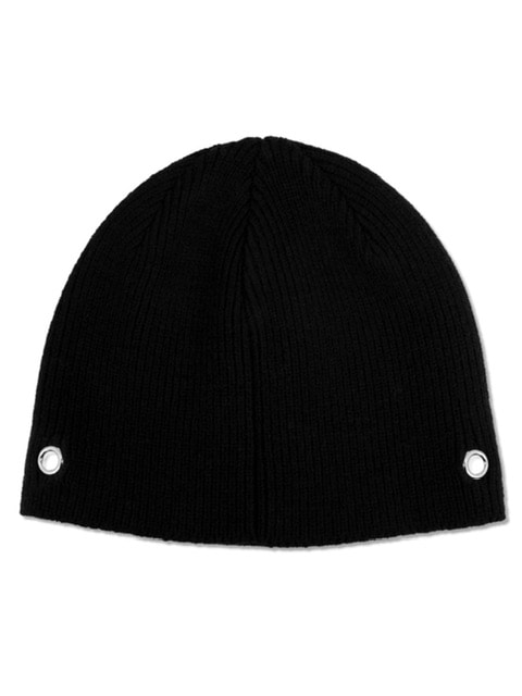 ●BLACKPURPLE● Piona Eyelet Beanie (2色) 2/24再入荷【BLACK PURPLE】Ring-Ring Eyelet Beanie | OUR