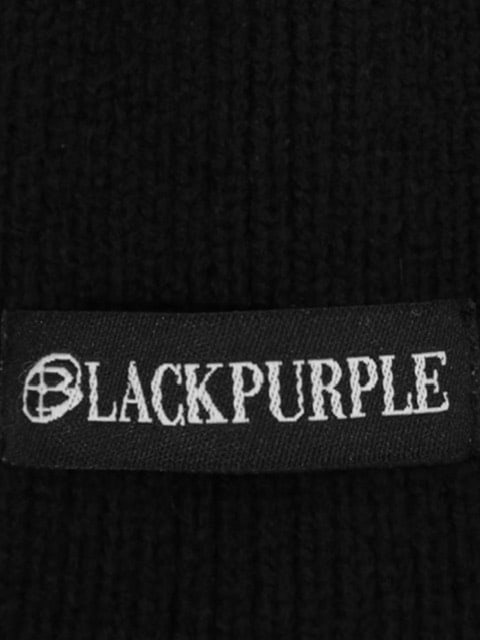 【BLACKPURPLE】24FW★ Ring-Ring Eyelet Beanie Ring-Ring Eyelet Beanie - blackpurple | 60% - Asian Fashion