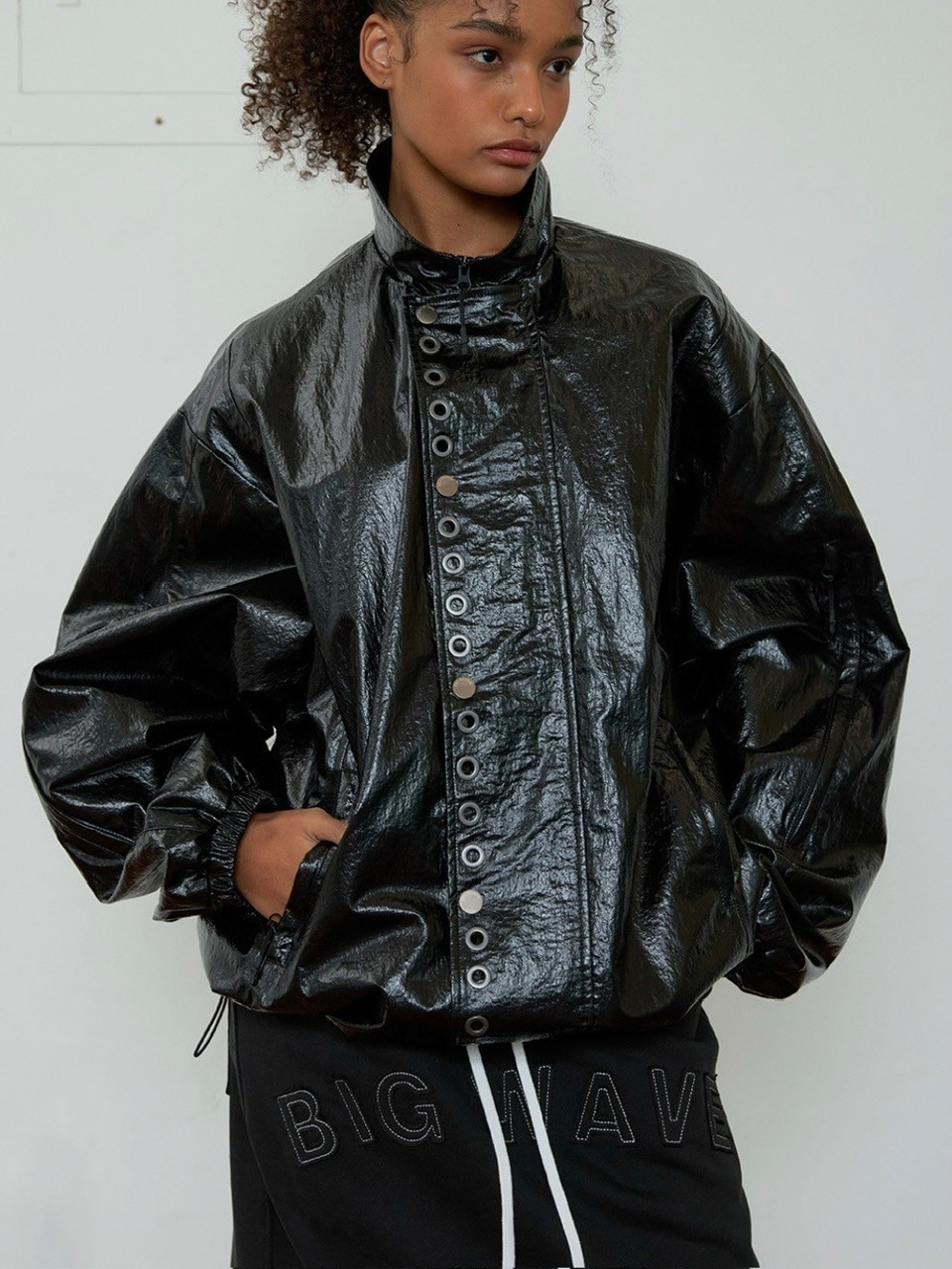 ●ESC STUDIO●eyelet wind breaker jacket (2色) unisex ESC STUDIO】eyelet wind breaker jacket | OUR BRAND,ESC