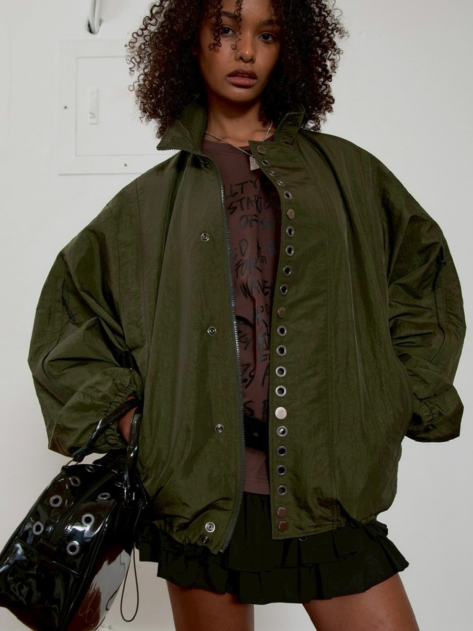 ESC STUDIO】eyelet wind breaker jacket | OUR BRAND,ESC