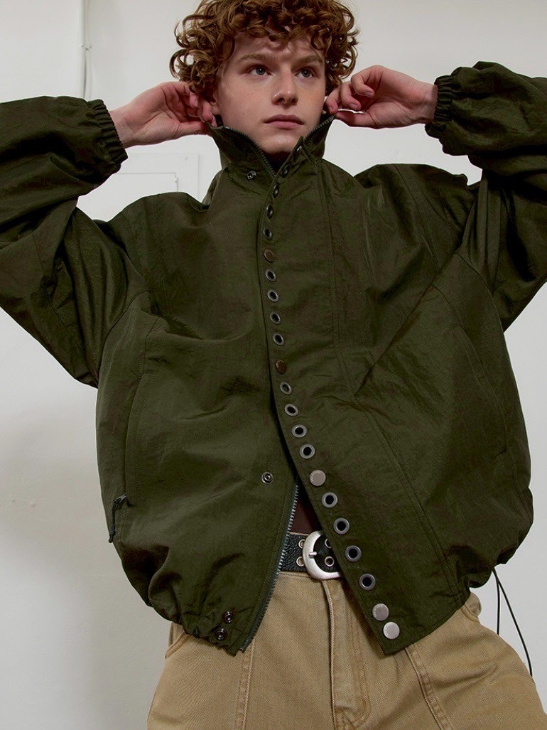 ●ESC STUDIO●eyelet wind breaker jacket (2色) unisex ESC STUDIO】eyelet wind breaker jacket | OUR BRAND,ESC