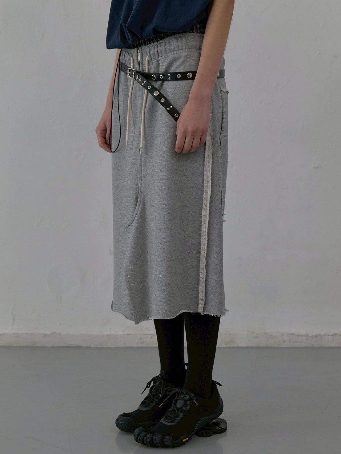 【LCDC】RAW CUT DETAIL JERSEY SKIRT / 【エルシーディーシー・ティーエム】ローカットディティールスウェットスカート