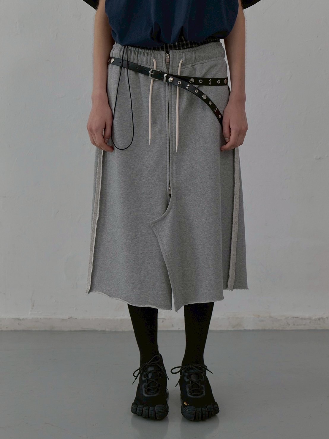 【LCDC】RAW CUT DETAIL JERSEY SKIRT / 【エルシーディーシー・ティーエム】ローカットディティールスウェットスカート