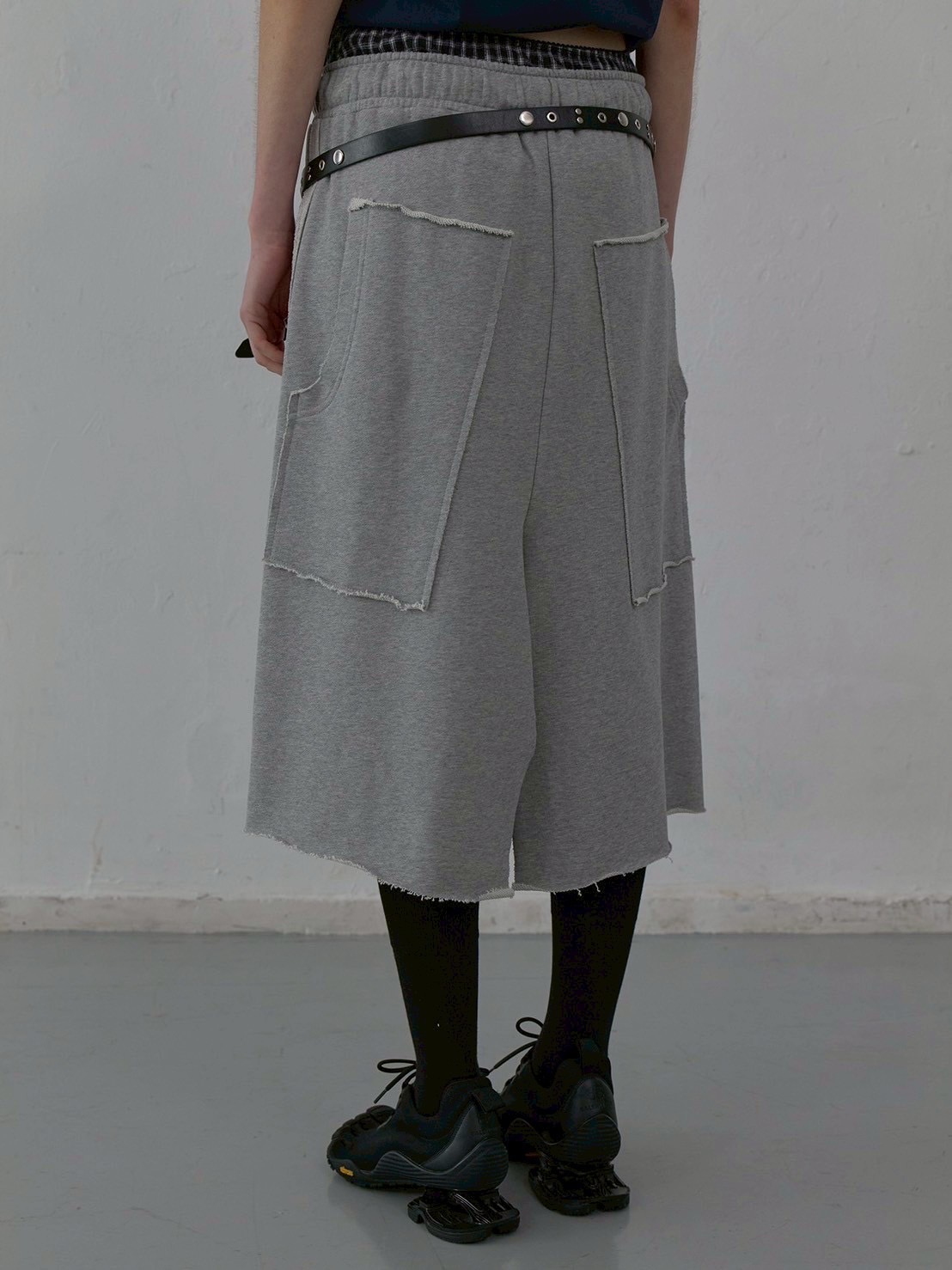 【LCDC】RAW CUT DETAIL JERSEY SKIRT / 【エルシーディーシー・ティーエム】ローカットディティールスウェットスカート