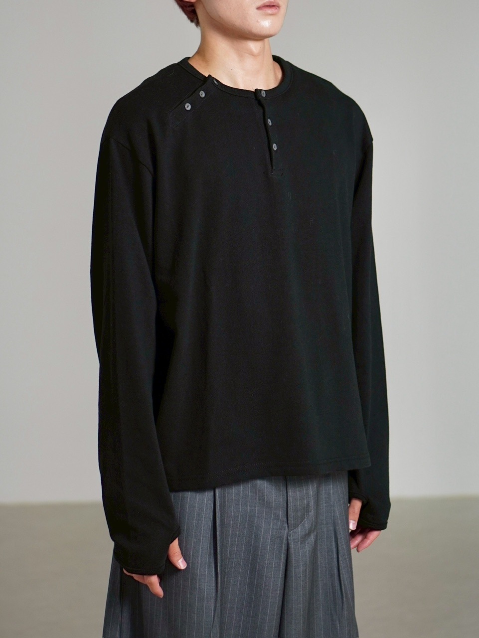 Ka na ta henry cut saw 長袖 サイズ1 ヘンリーネック Schott N.Y.C（ショット） Schott ハニカムワッフル ヘンリーネック