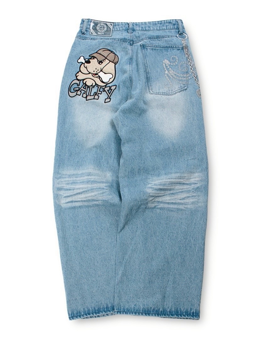 【GALFY】ジャラジャラギャル男デニム