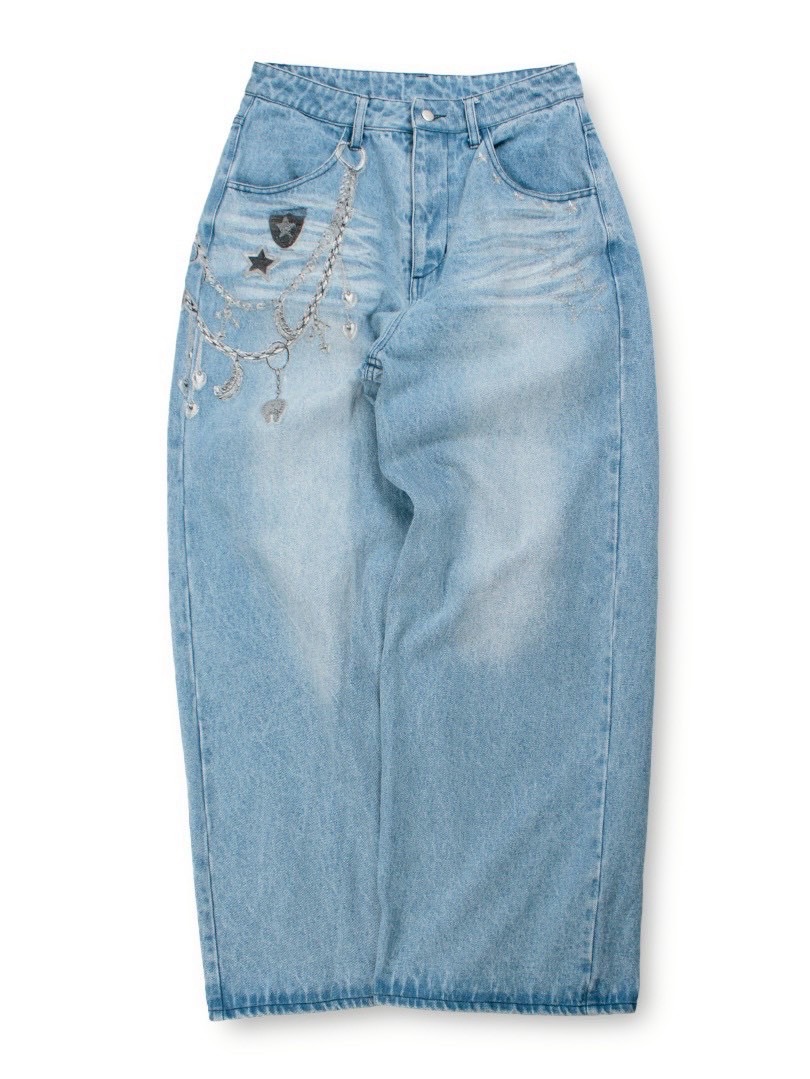 【GALFY】ジャラジャラギャル男デニム