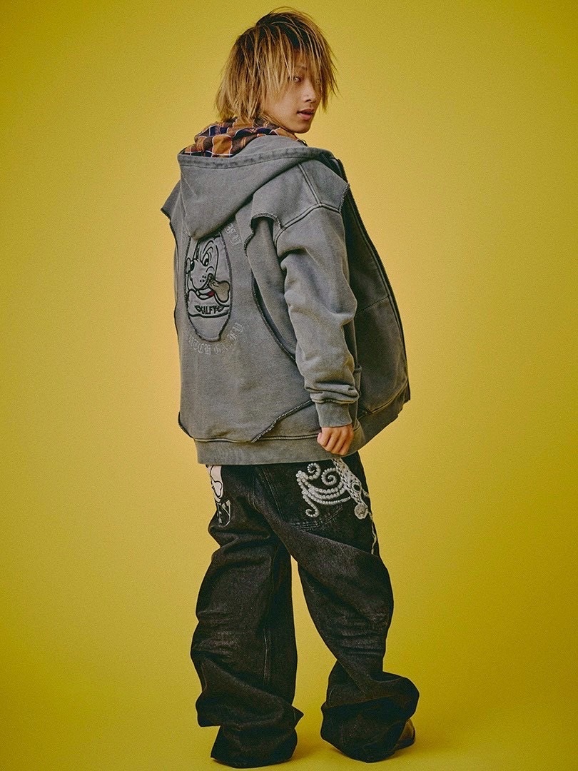 【GALFY】ジャラジャラギャル男デニム