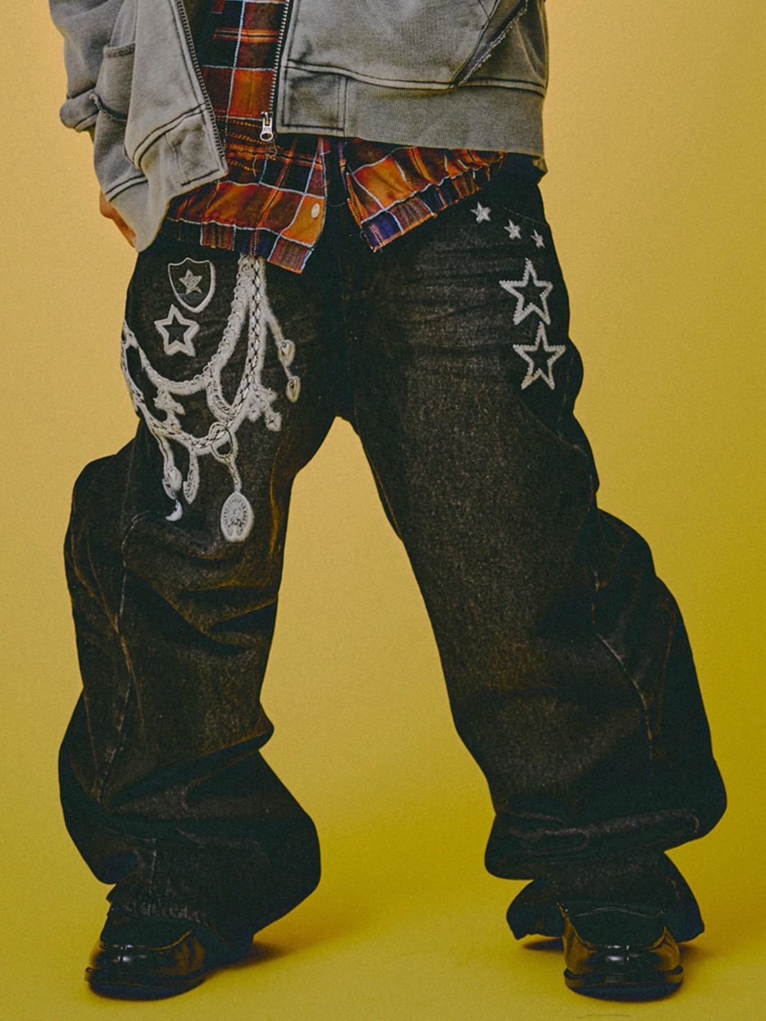 【GALFY】ジャラジャラギャル男デニム