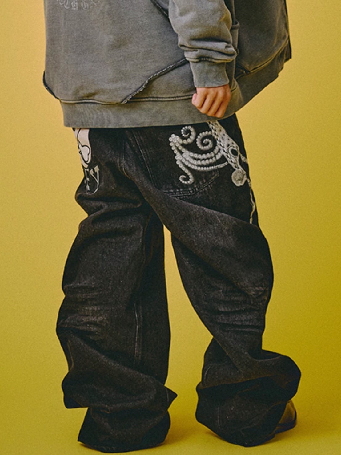 【GALFY】ジャラジャラギャル男デニム