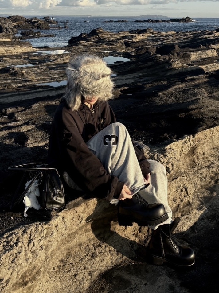 受注制【youll】giant fur flight cap (2color)