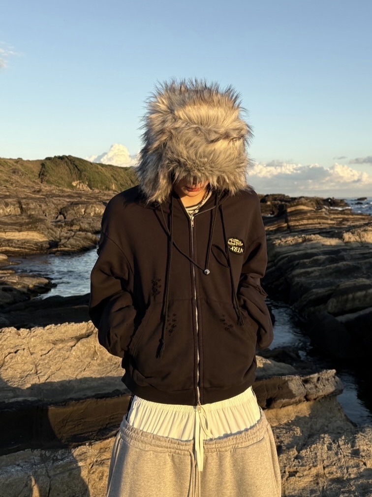 受注制【youll】giant fur flight cap (2color)