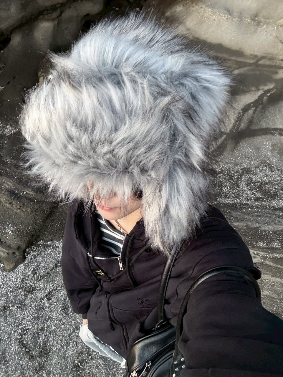 受注制【youll】giant fur flight cap (2color)