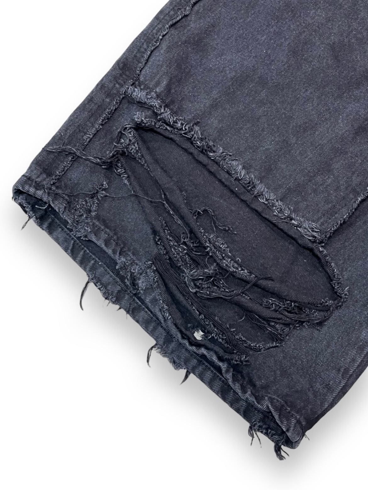 パンツ 00s Washed wide shorts damage half pants SAINT M×××××× - [5月18日(土)10時発売!!] SM-YS8-0000-054