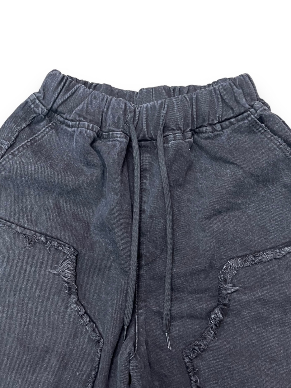 受注制【Bizarre Maiden】damage wide half denim pants | OUR 受注制【Bizarre Maiden】damage wide half denim pants | OUR