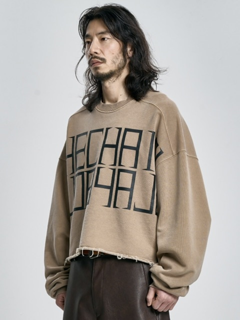 トップス ajobyajo 23FW cropped sweat Cropped Zip Up Hoodie